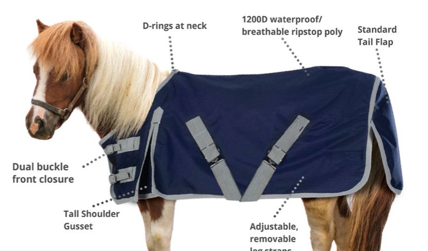 Centaur Mini Turn Out Blankets 471241, Horse Blankets: 40"