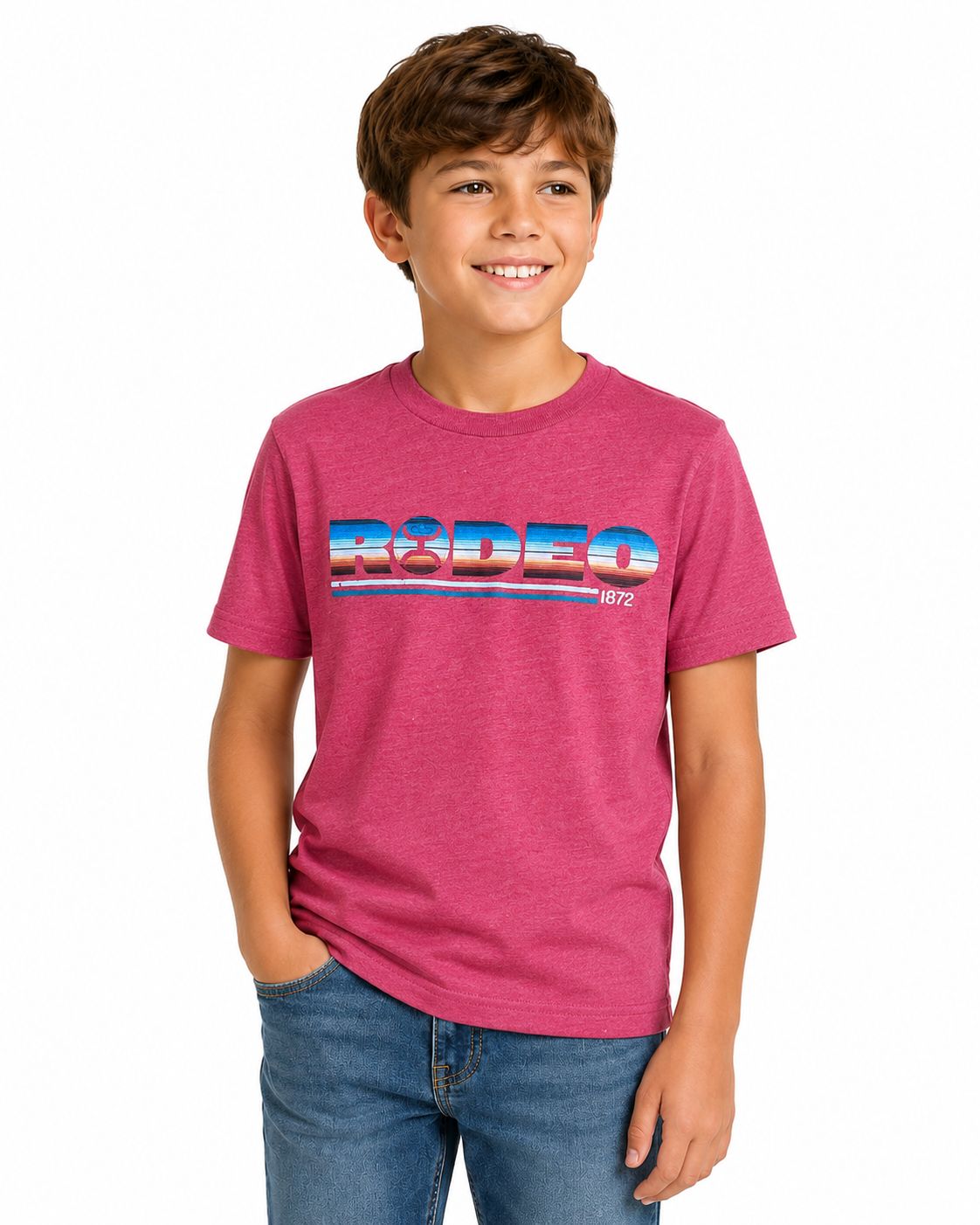 Hooey Kids Red Rodeo T-Shirt HT1511RD-Y Hooey Kids Red Rodeo T-Shirt HT1511RD-Y, Kids Shirts: X Small