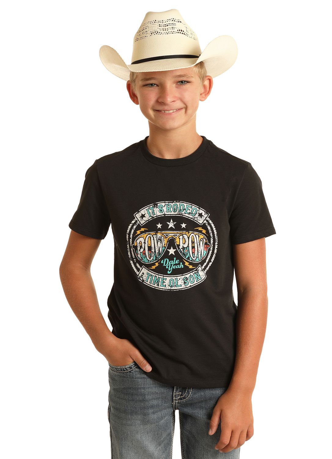 Rock & Roll Boys Dale Brisby Tee RRBT21R1BT, Kids Shirts: X Small