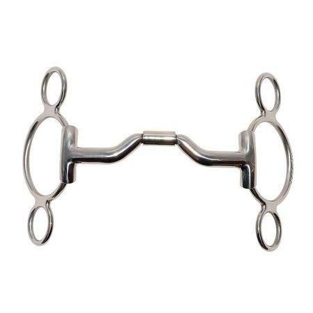 METALAB Ported Barrel Continental Gag Bit