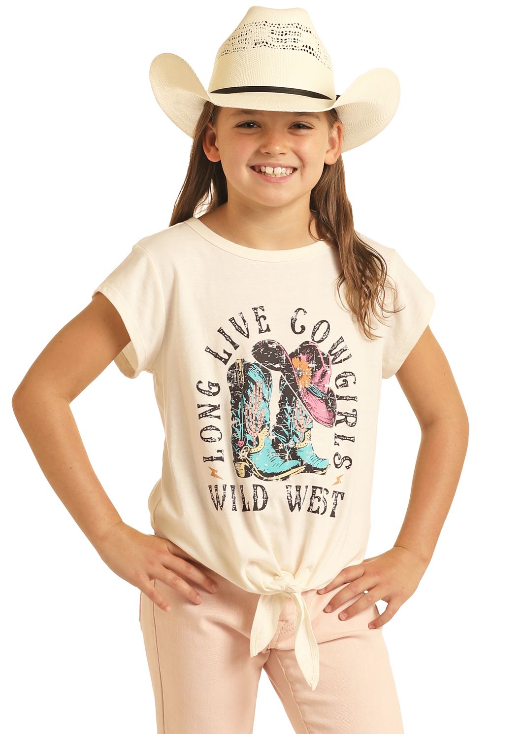 Rock & Roll Girls Tee with Graphics BG21T04363, Kids Shirts: X Small