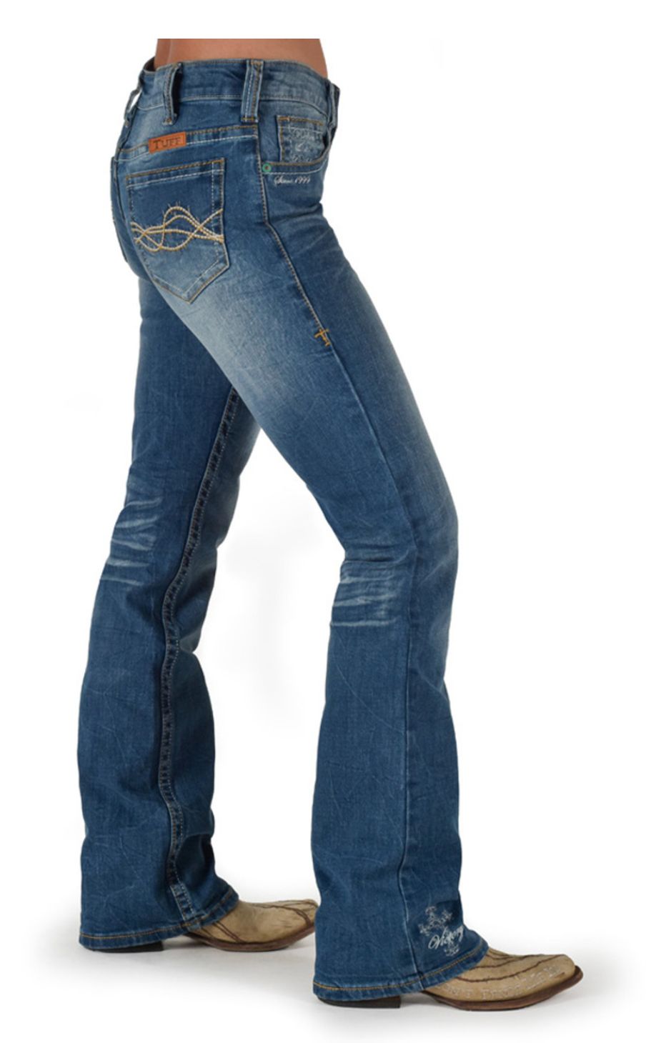 Cowgirl Tuff Lisa's Legacy Classic Jeans C01-JLILEC-MWH, Womens Jeans SRL: 24/00 S