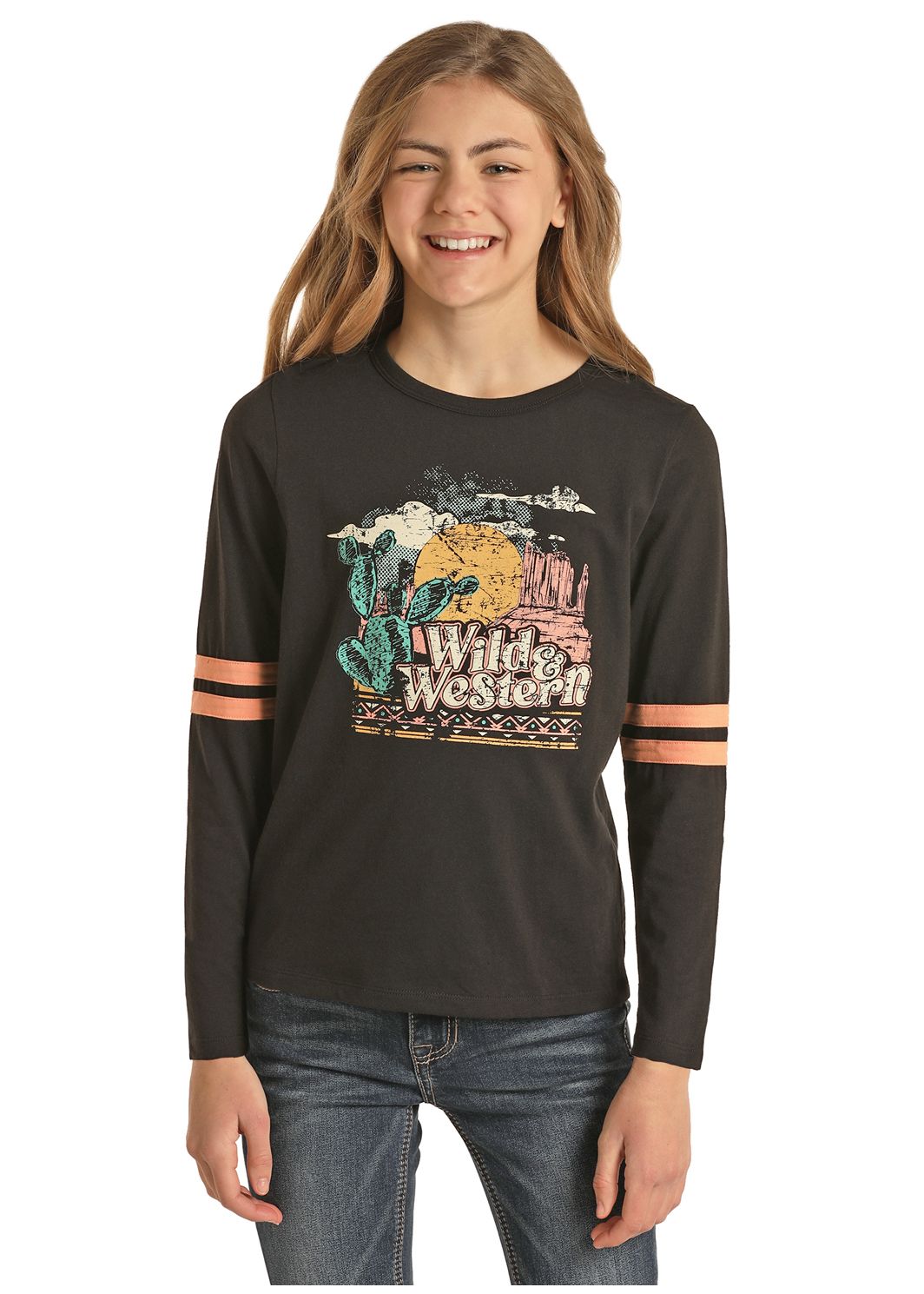 Rock & Roll Girls Graphic Shirt G4T2473, Shirts - Kids: X Small