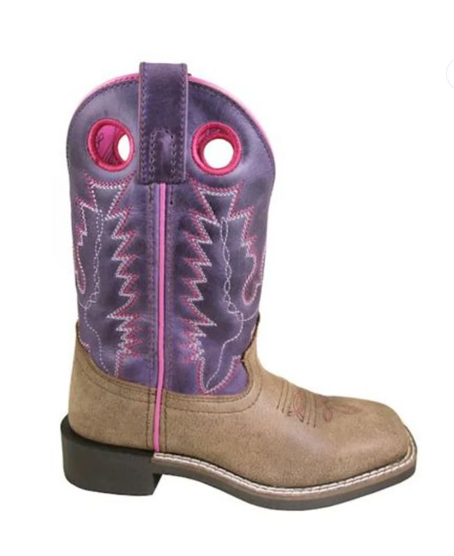 Smoky Mountain Purple Square Toe Western Boots 3122
