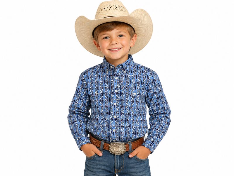 Panhandle Boys Snap Shirt  R2S8462