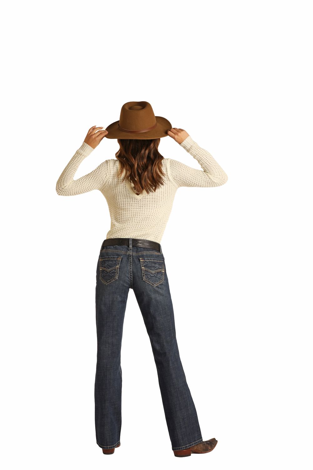 Rock & Roll Mid Rise #W1-1681, Trousers: 24x30