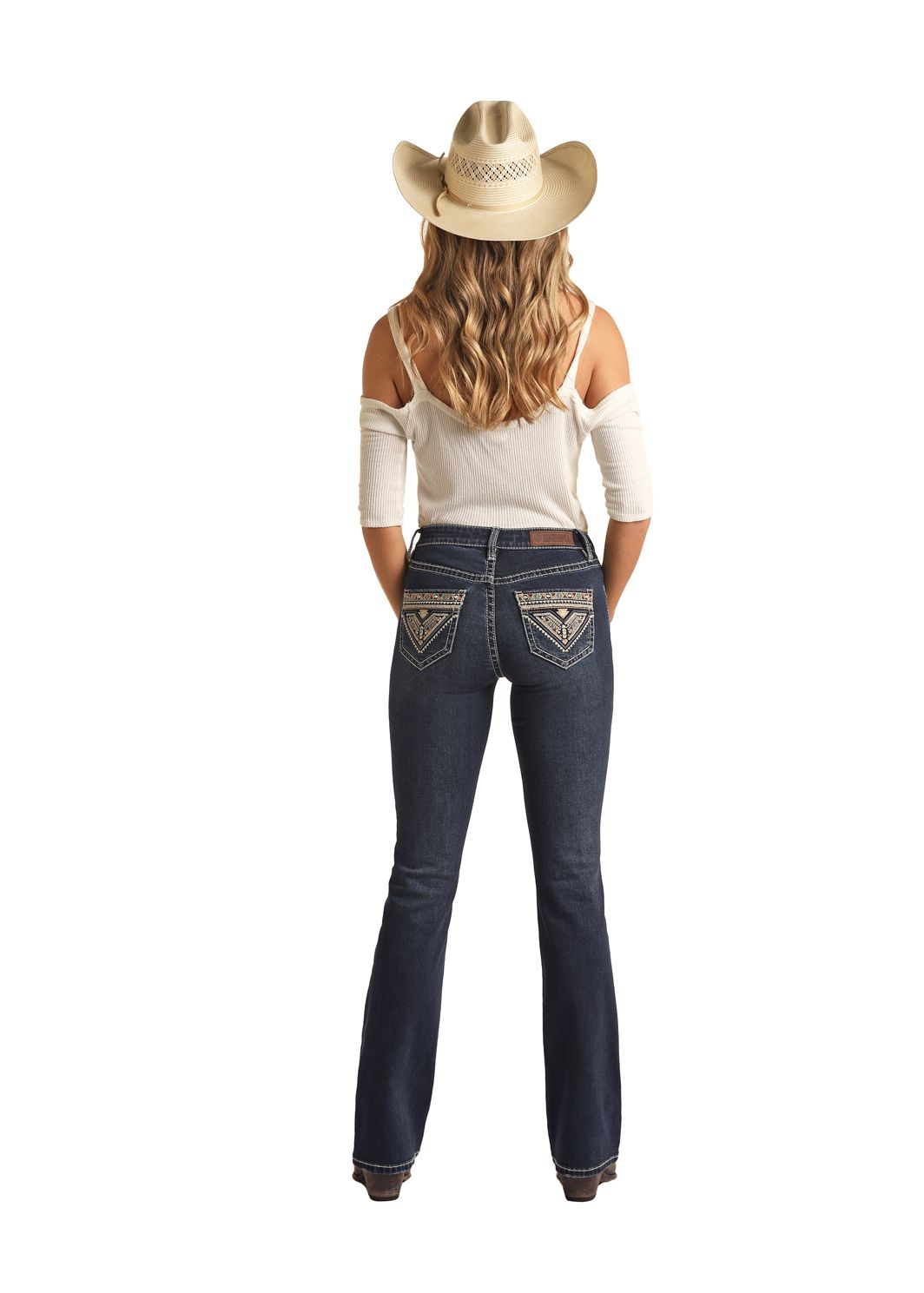 Rock & Roll Demin Mid Rise BW4MD03561, Trousers: 24x30