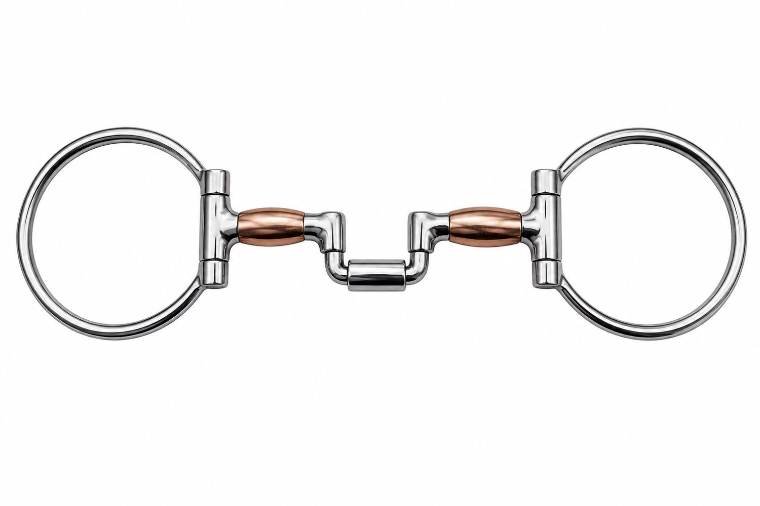 AHE Stainless Steel Dee Ring Horse Bit w/Hinged Correction Mouth 268-742