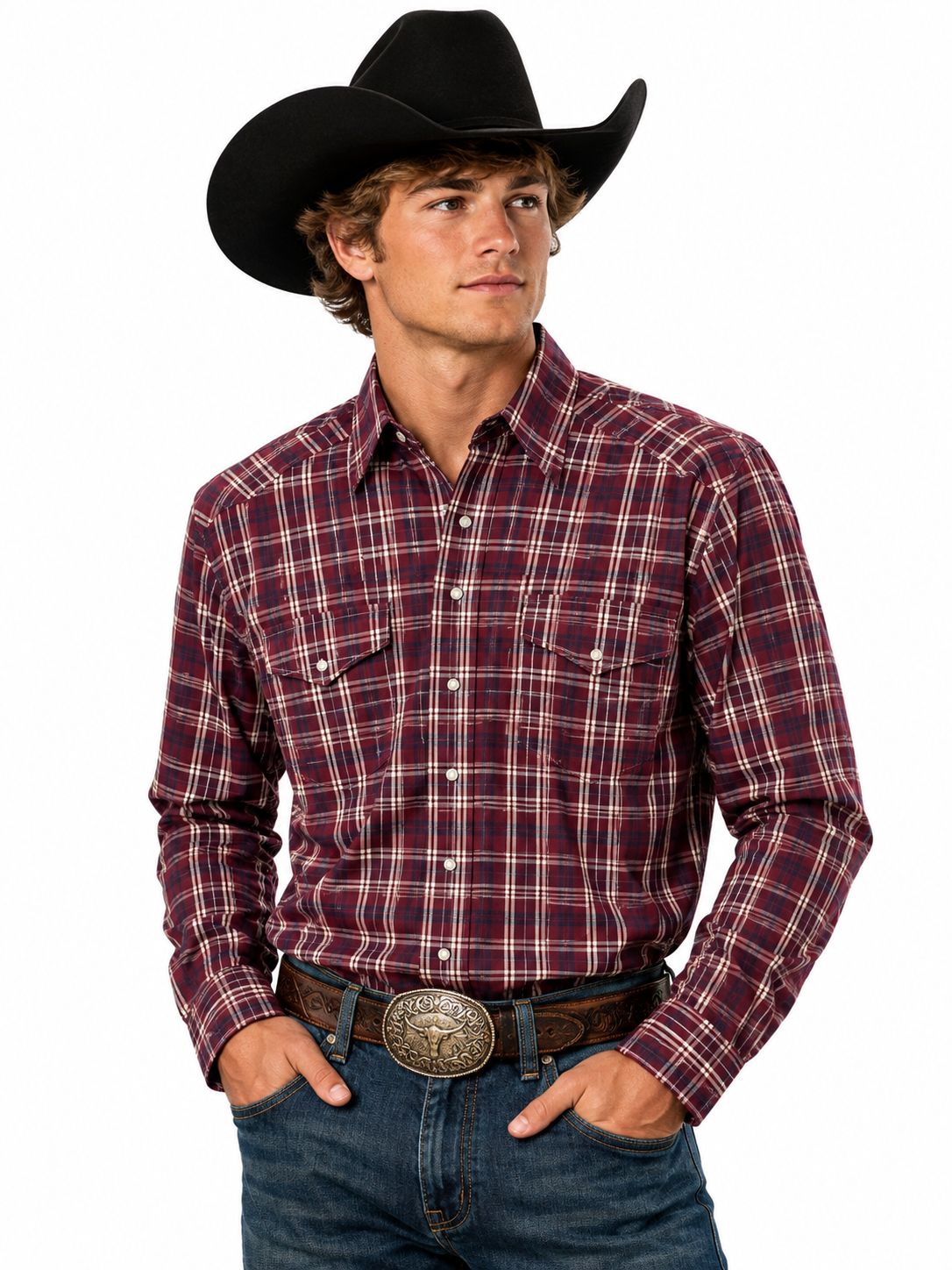 Wrangler® Wrinkle Resist Long Sleeve Shirt 112318652, XS-5X: LT