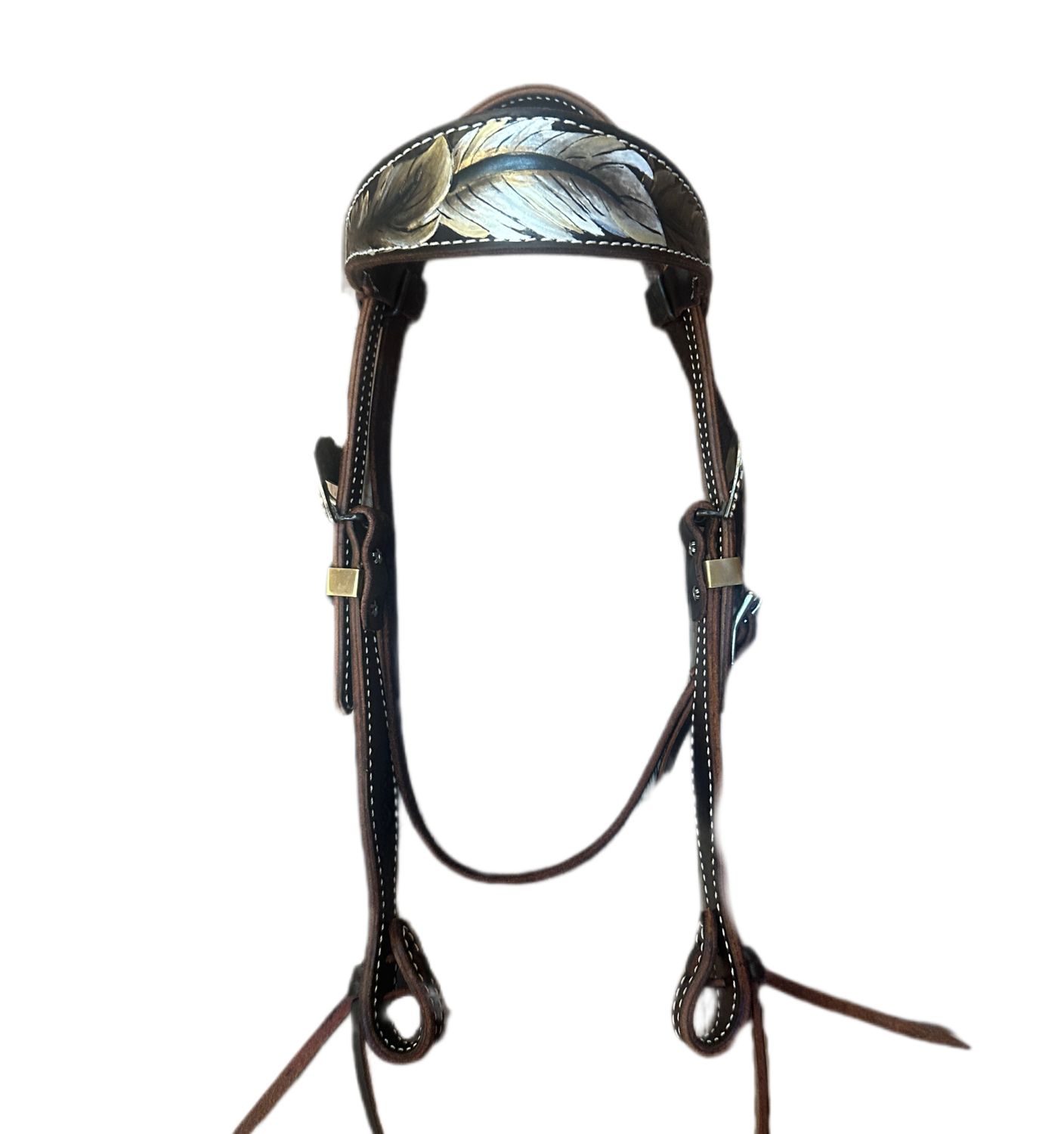 Wyoming Saddle Company Custom Carved & Painted Headstall