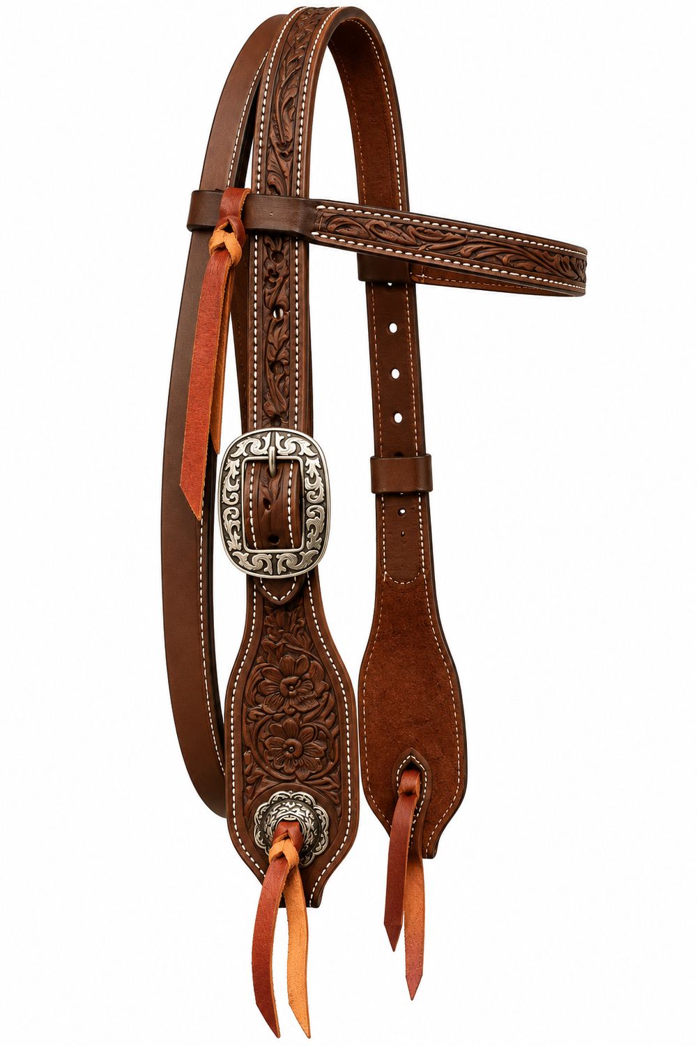 Cowboy Headstall Large Cheek Pieces USA Made Cowboy Headstall Large Cheek Pieces USA Made