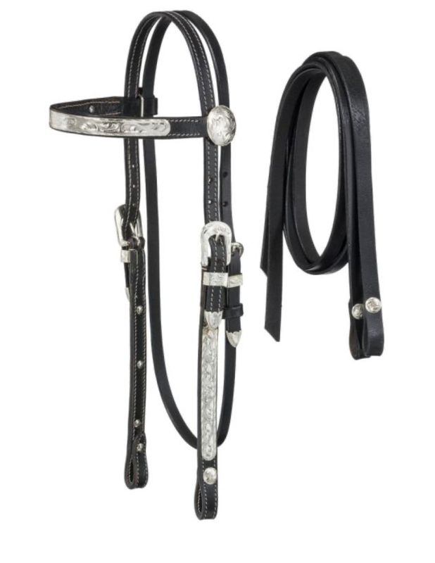 Tough1 King Series McCoy Pony Broadband Headstall And Reins 42-2645P