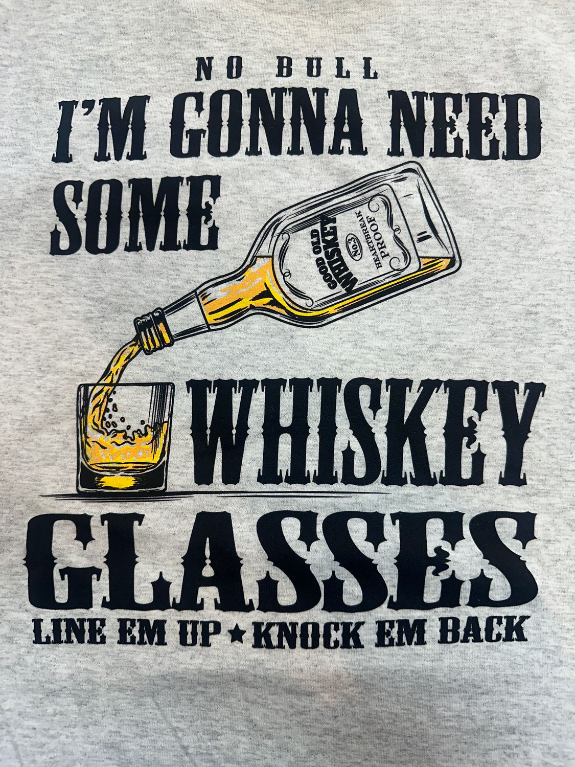 Moss Bros. Graphic T-Shirt Whiskey Glasses NB-3315, XS-5X: S