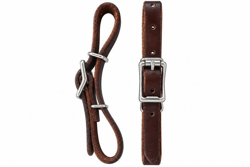 Wyoming Saddle Company Leather Curb Strap WYOCB