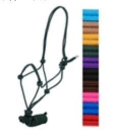 AHE Yearling Rope Halters With Leads, name: RED 400-301