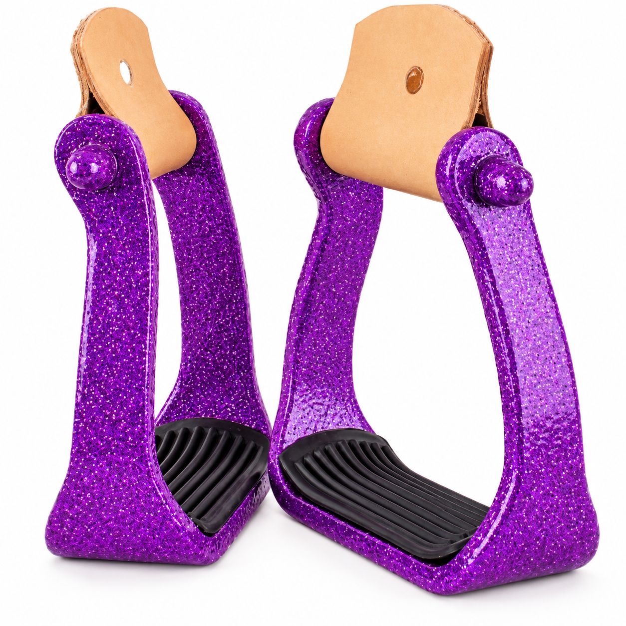 Showman Glitter Epoxy Aluminum Stirrups Showman Glitter Epoxy Aluminum Stirrups