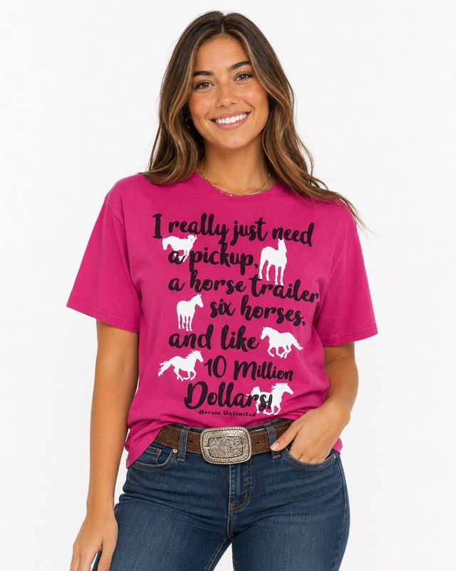 Moss Bros. Graphic T-Shirts Six Horses UH-7649