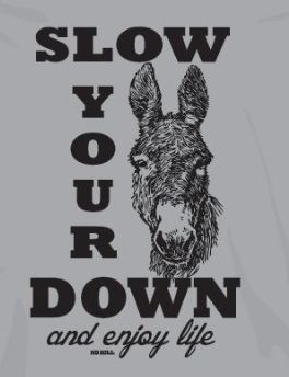 Moss Bros. Graphic T-Shirt Slow Down NB-3326, XS-5X: S