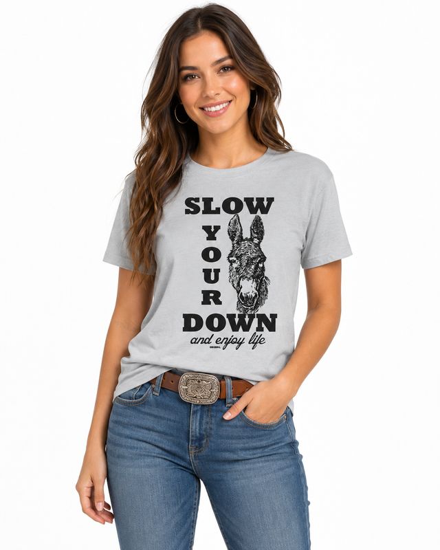 Moss Bros. Graphic T-Shirt Slow Down NB-3326