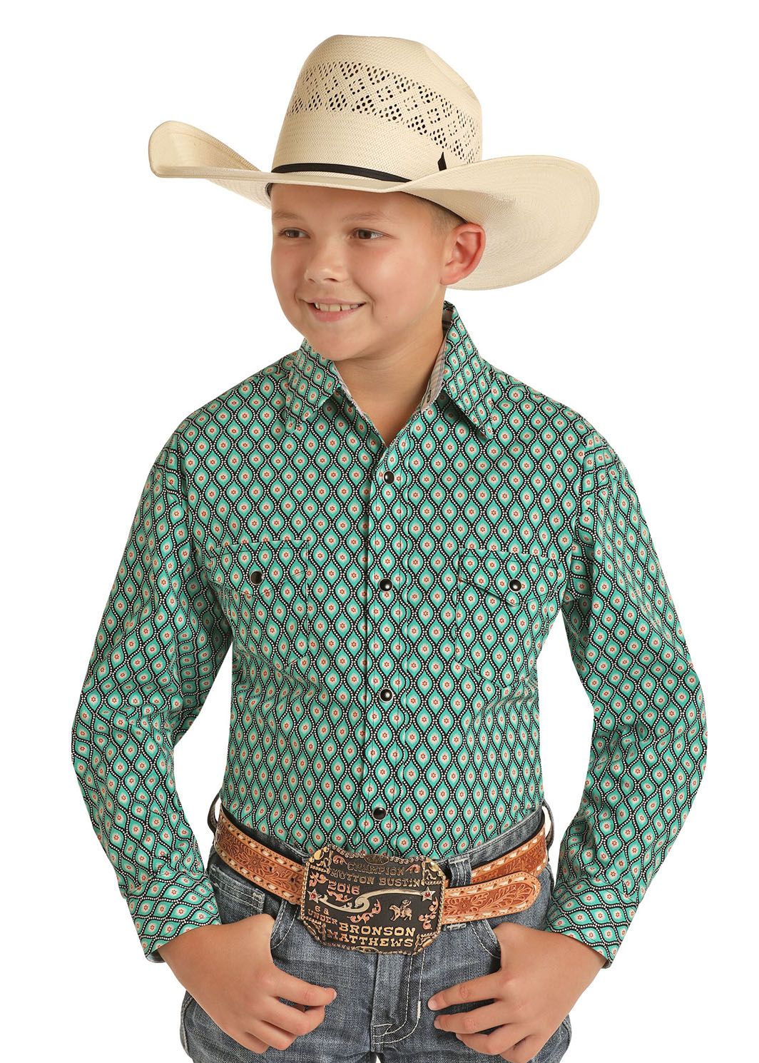 Panhandle Boys Western Shirt #COS8061, Shirts - Kids: Small