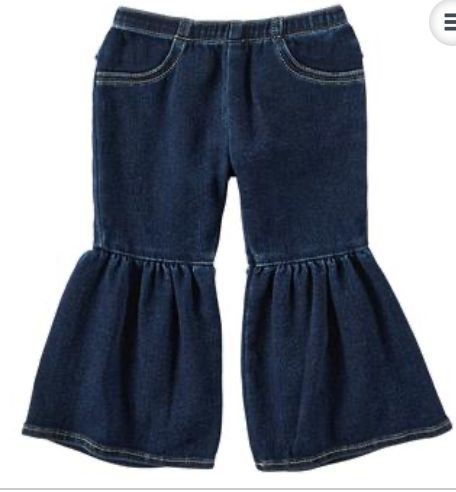 Wrangler Baby Girl Denim Flare PQJ11, Baby Onesies: 18M