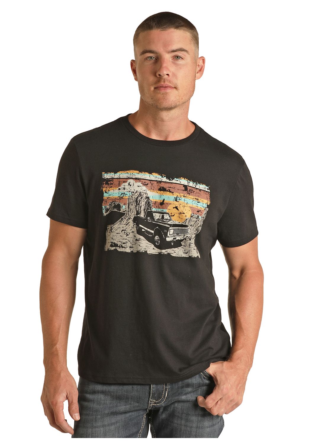 Rock & Roll Mens Graphic Tee RRUT21R12L, XS-5X: XS