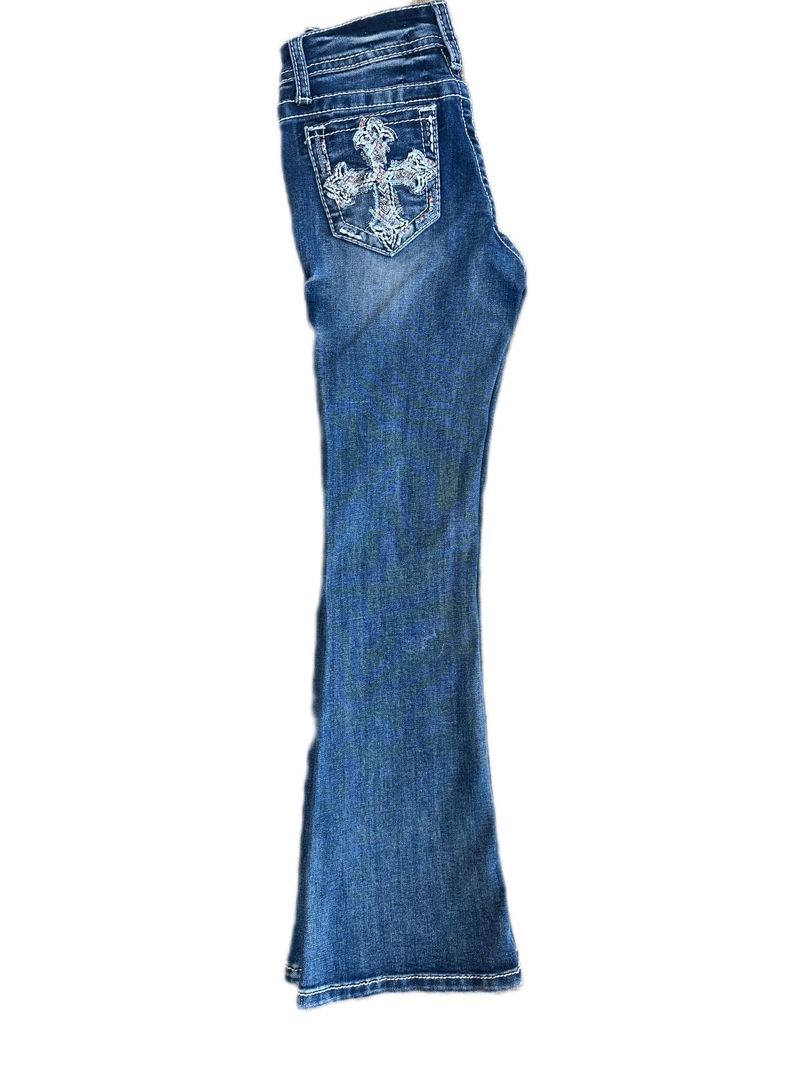 Grace In LA Girls Jean #GB51835, Kids Jeans: 7