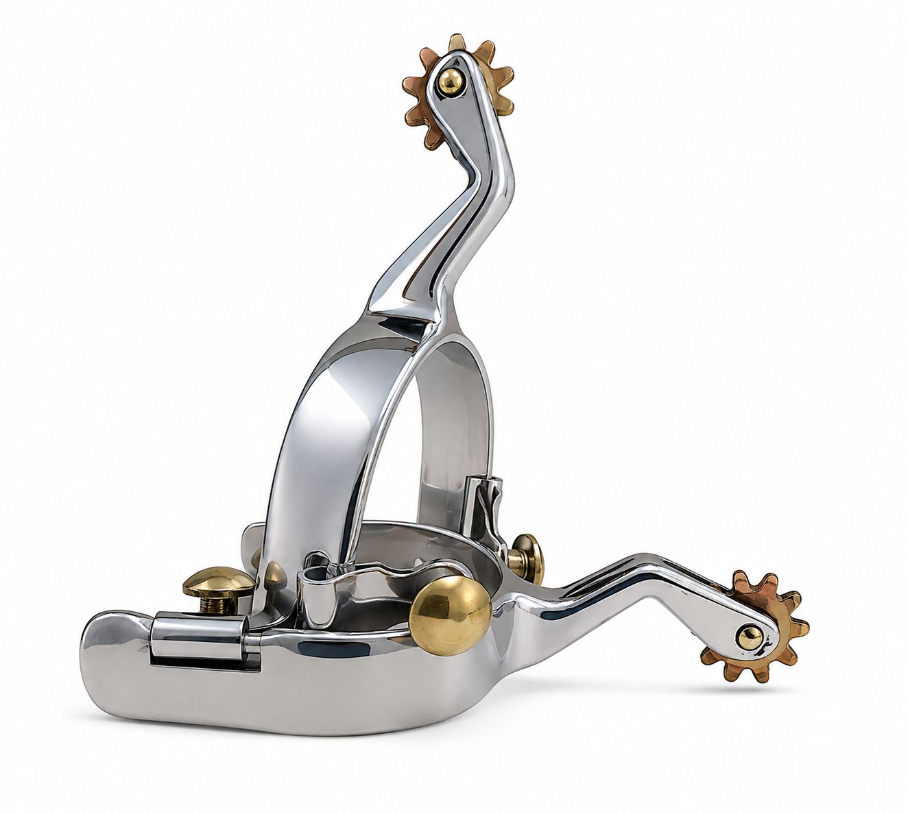 AHE Hilton Stainless Steel Lightweight Ladies Cutter Spurs 258-040 AHE Hilton Stainless Steel Lightweight Ladies Cutter Spurs 258-040