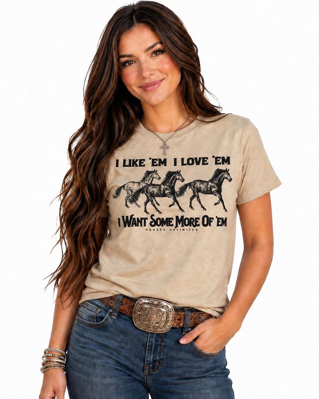Moss Bros. Graphic T-Shirt Love Em' UH-7687