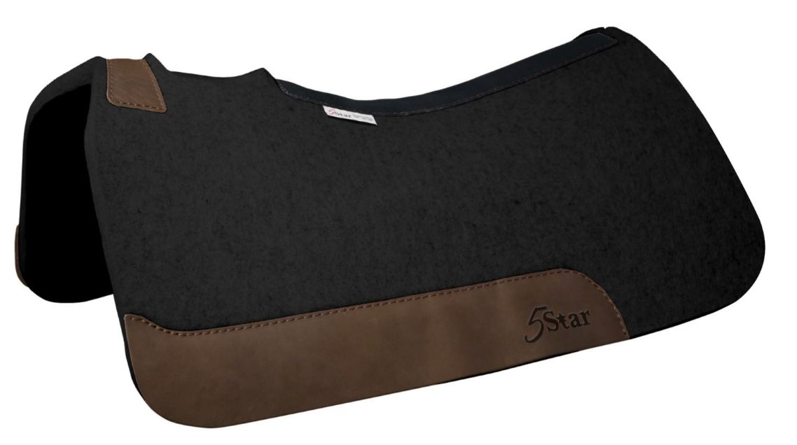 5 Star Performer  Black Wool Pad 32x32x3/4" 3WB-FS