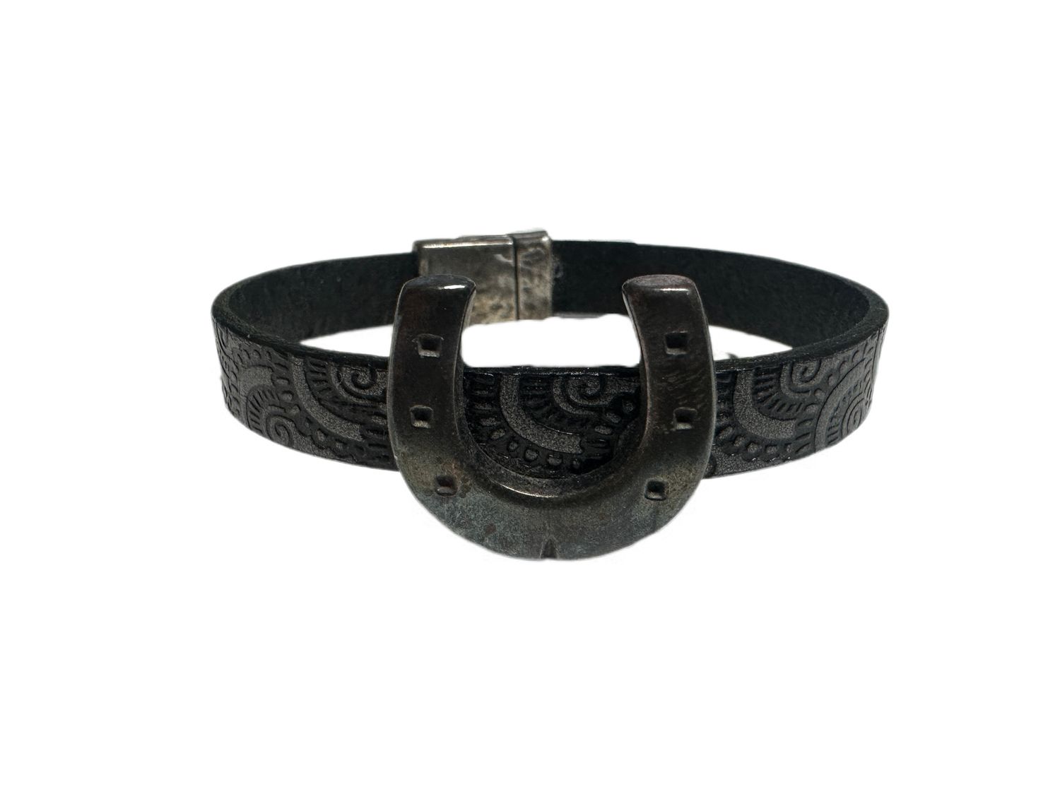 Handmade Leather Magnetic Bracelet