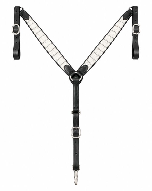 Lightly Used Double J Caiman Headstall and Breast Collar