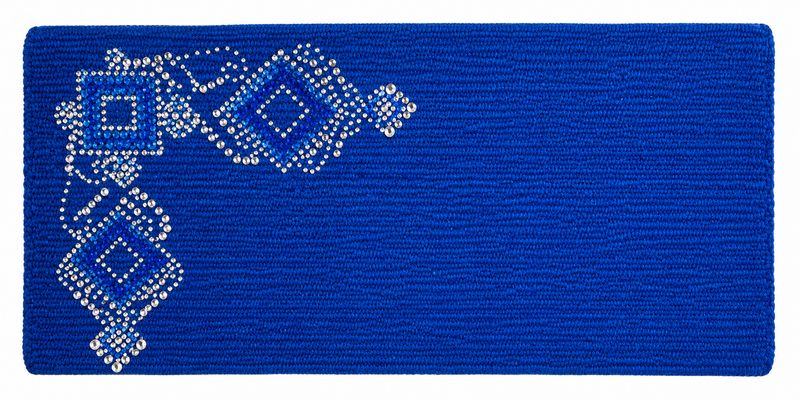Blue Saddle Blanket Crystal Diamond #35-17898-4