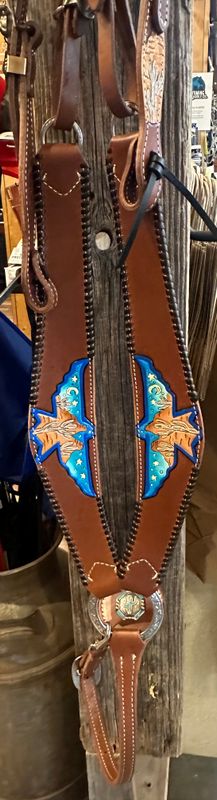 Wyoming Saddle Company Custom Hand Carved & Painted Tack Set Cactus Thunderbird