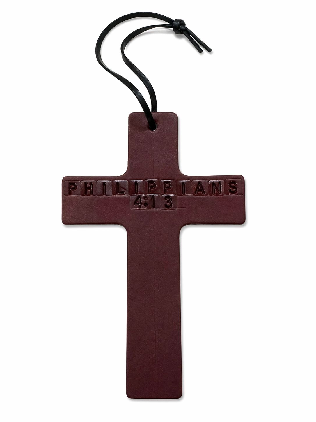 Wyoming Saddle Company Leather Cross Car Fresheners Warm Vanilla Sugar Scent