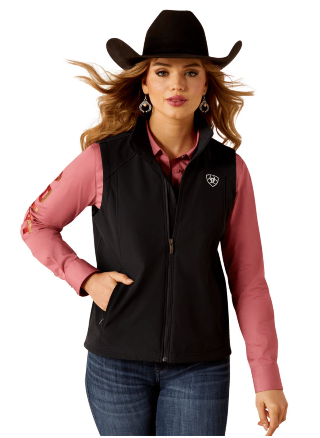 Ariat Logo Softshell Vest 10062786 Ariat Logo Softshell Vest 10062786, Womens Jacket: XSmall