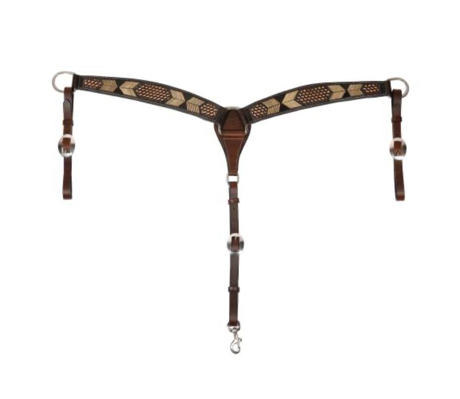 Professional Choice Chocolate Arrowhead Breast Collar #3P6037