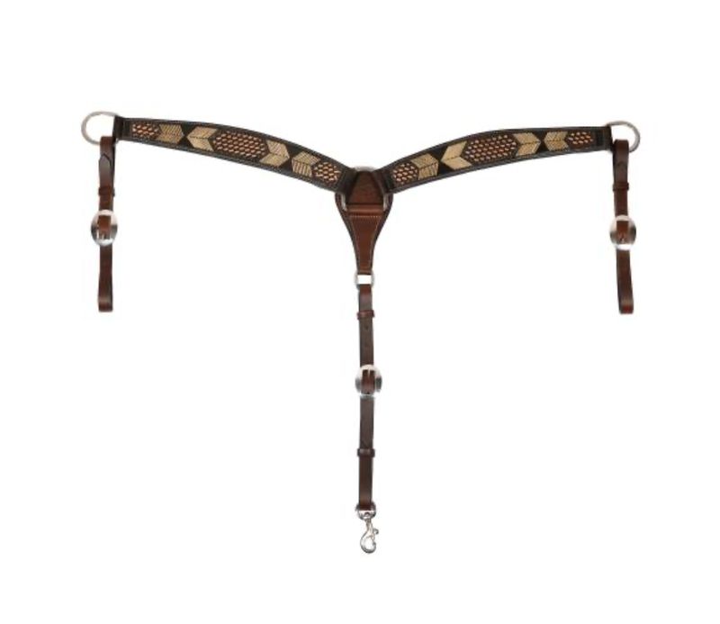 Professional Choice Chocolate Arrowhead Breast Collar #3P6037