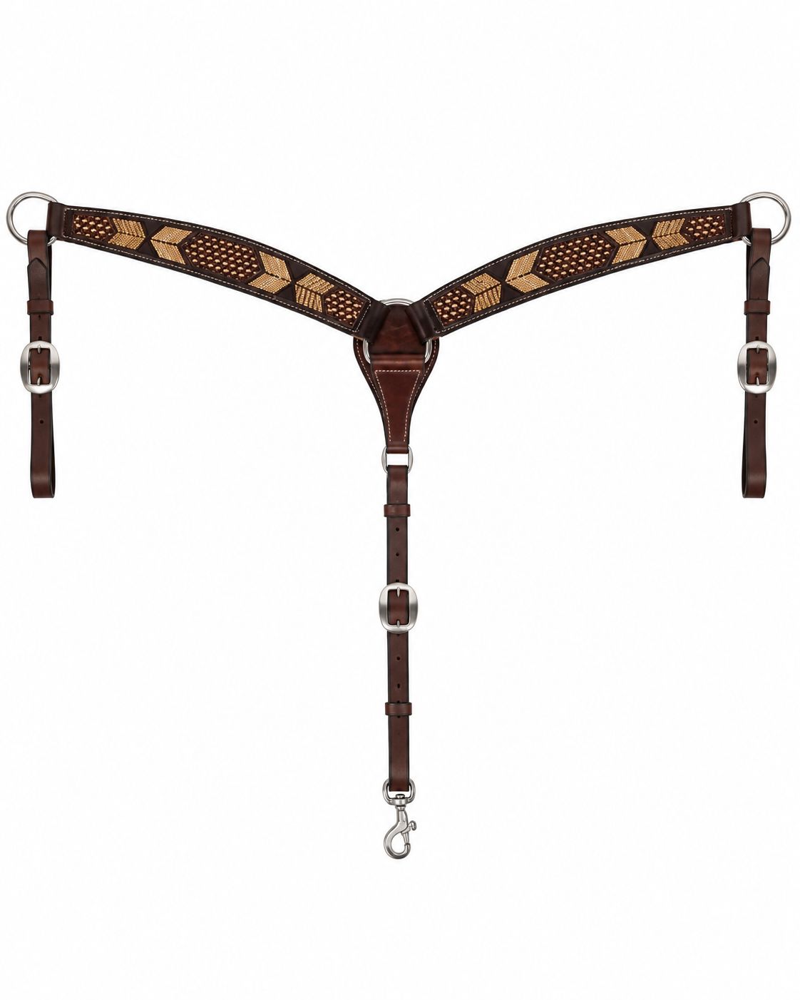 Professional Choice Chocolate Arrowhead Breast Collar #3P6037 Professional Choice Chocolate Arrowhead Breast Collar #3P6037