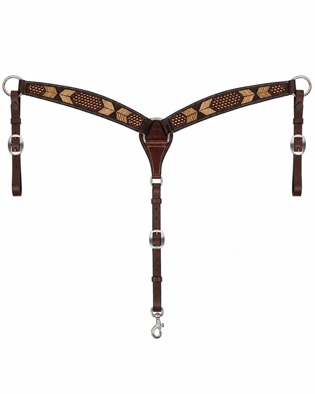 Professional Choice Chocolate Arrowhead Breast Collar #3P6037