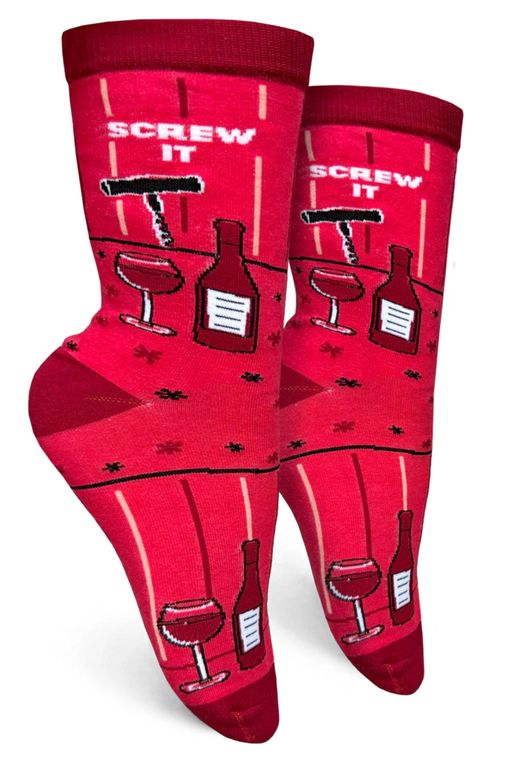Adult Novelty Socks Screw It