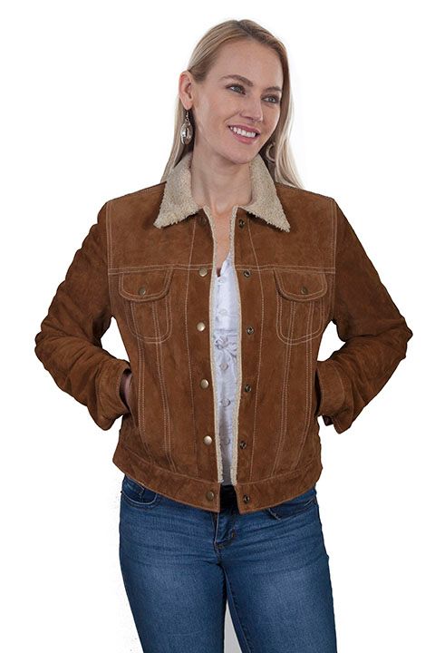 Skully Womens Faux Shearling Coat L1019, Womens Sweaters: Small