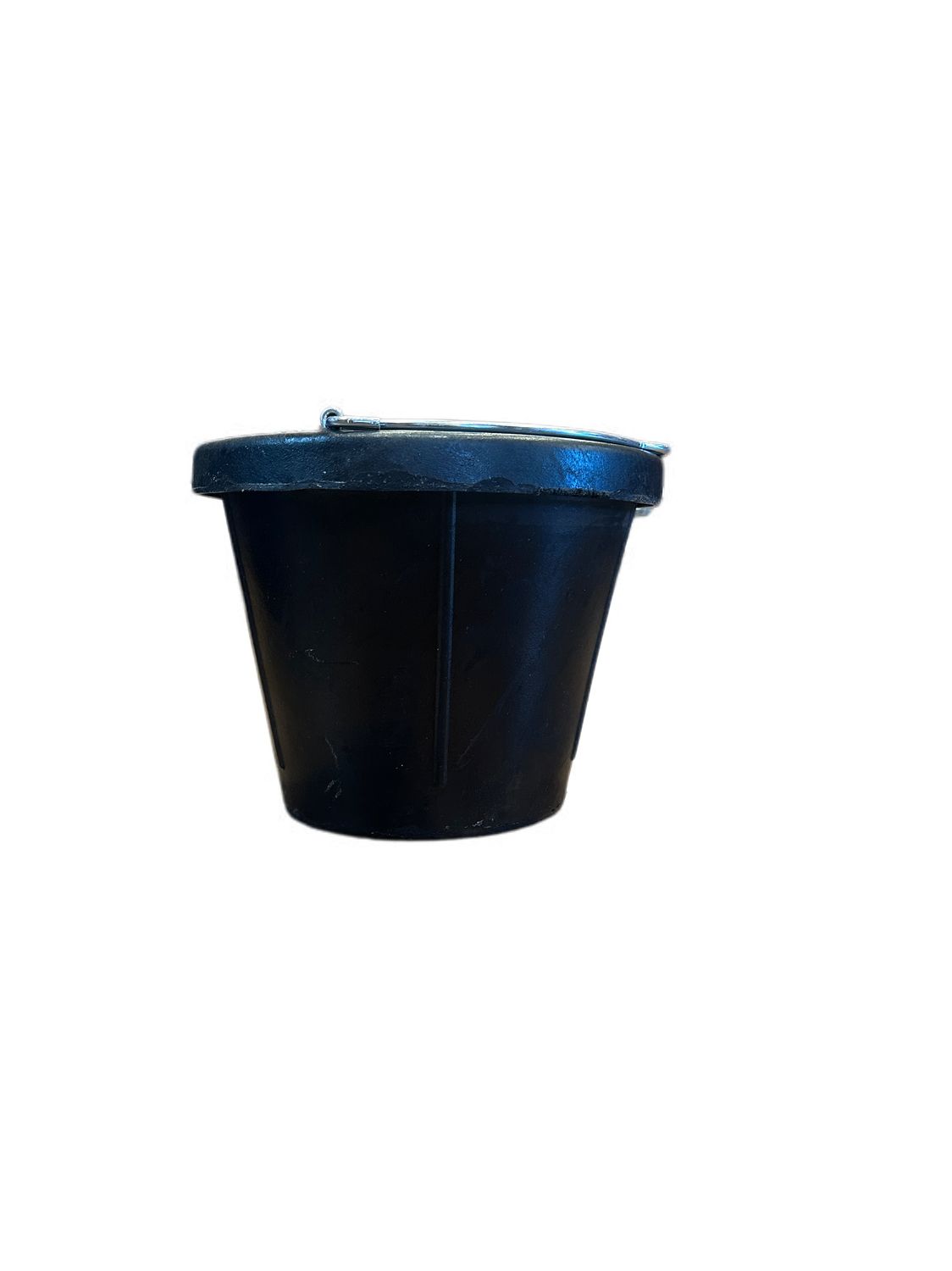 19 Quart Black Flat Back Rubber Bucket 244-271