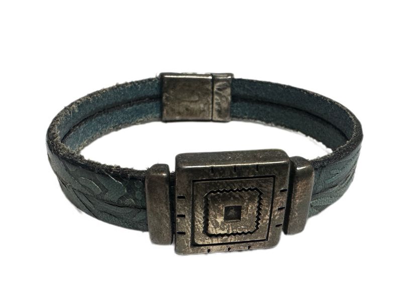 Handmade Leather Magnetic Bracelet