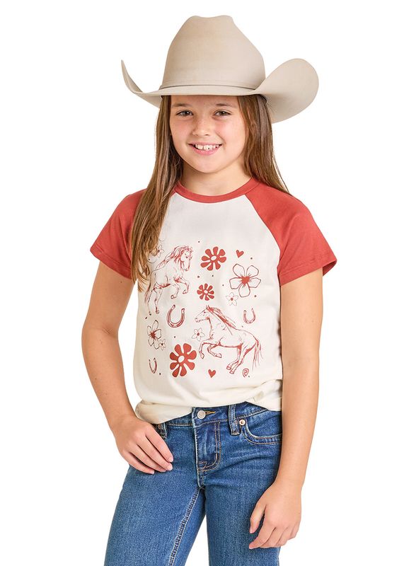Rock & Roll Raglan Sleeve Graphic Tee