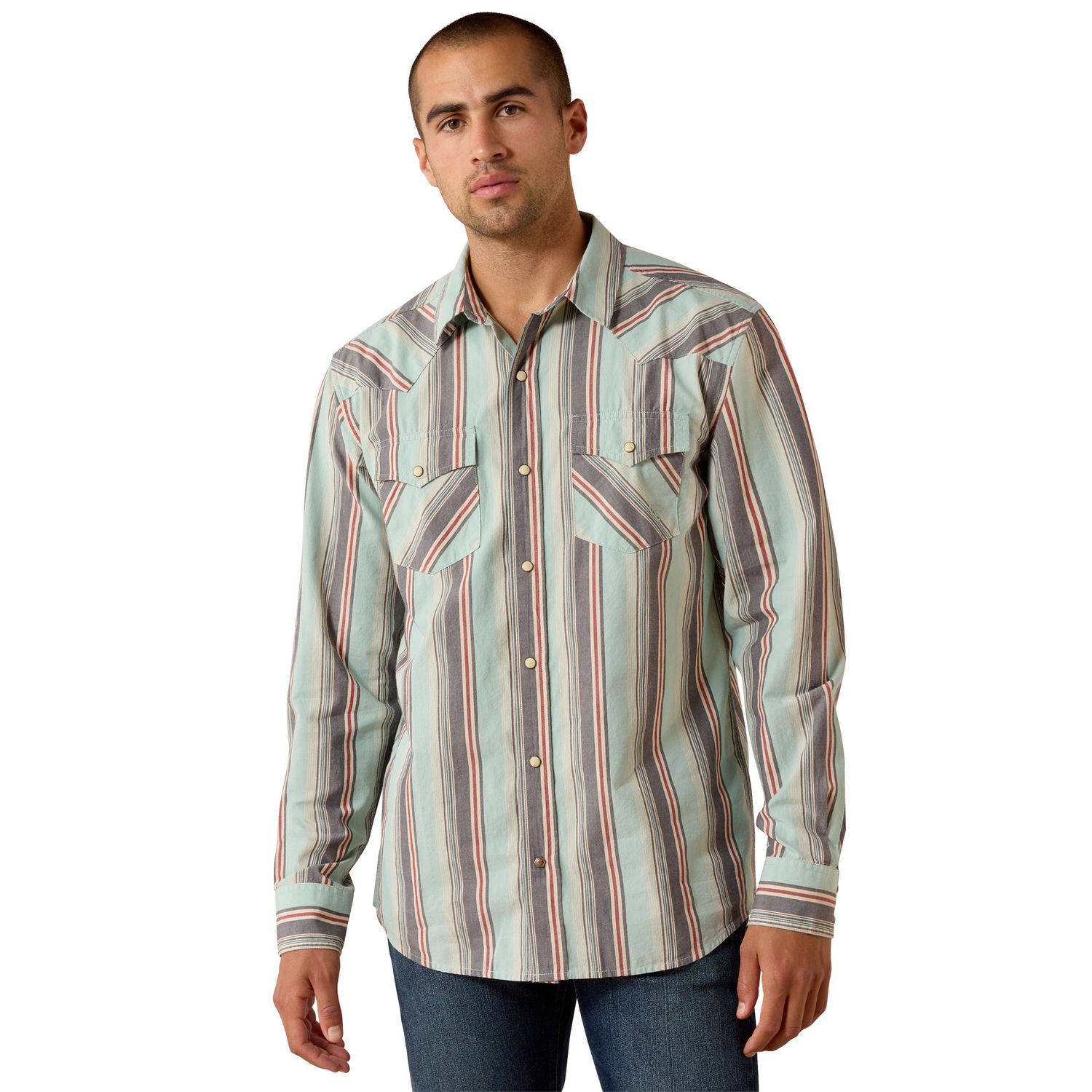 Ariat Retro Hesperus Fitted Snap Shirt 10071089, XS-5X: Medium