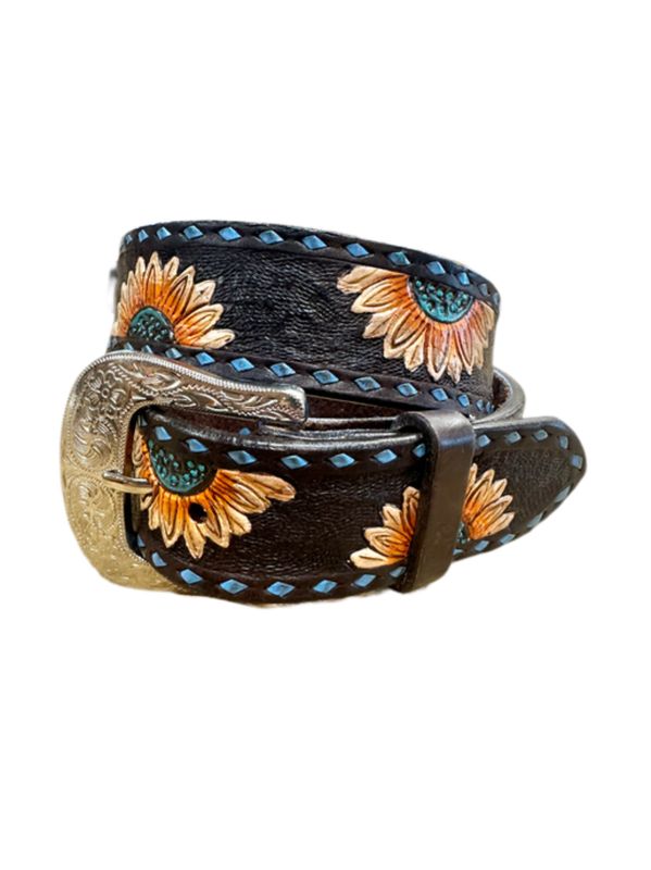 Circle Y Rising Sunflower Belt 1002-BT