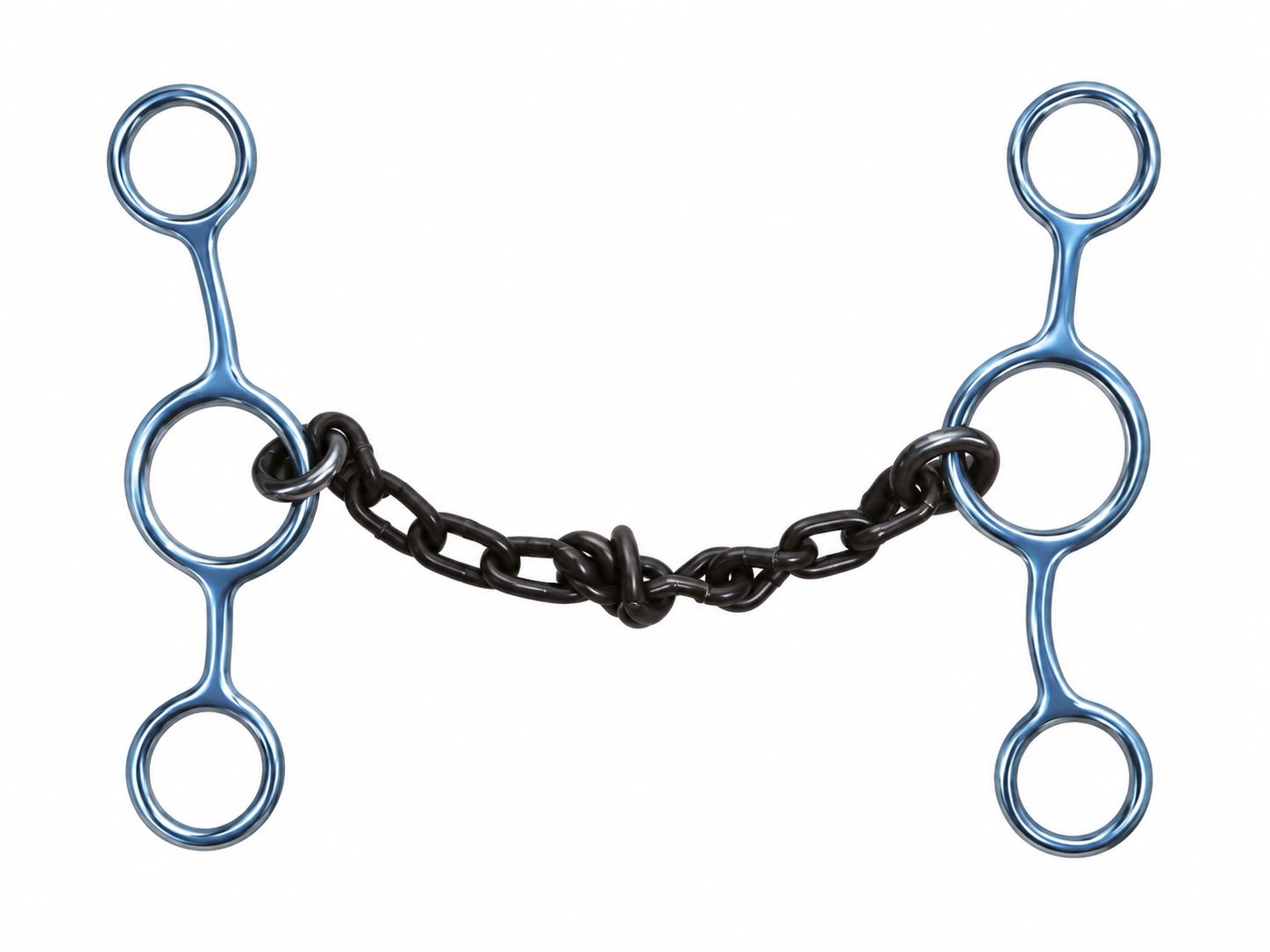 Reinsman Junior Cow Horse Chain with Pacifiers Bit #345 Reinsman Junior Cow Horse Chain with Pacifiers Bit #345