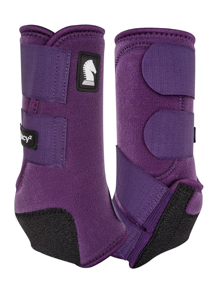 Equibrand Legacy Protective Front Boots Egg Plant Large