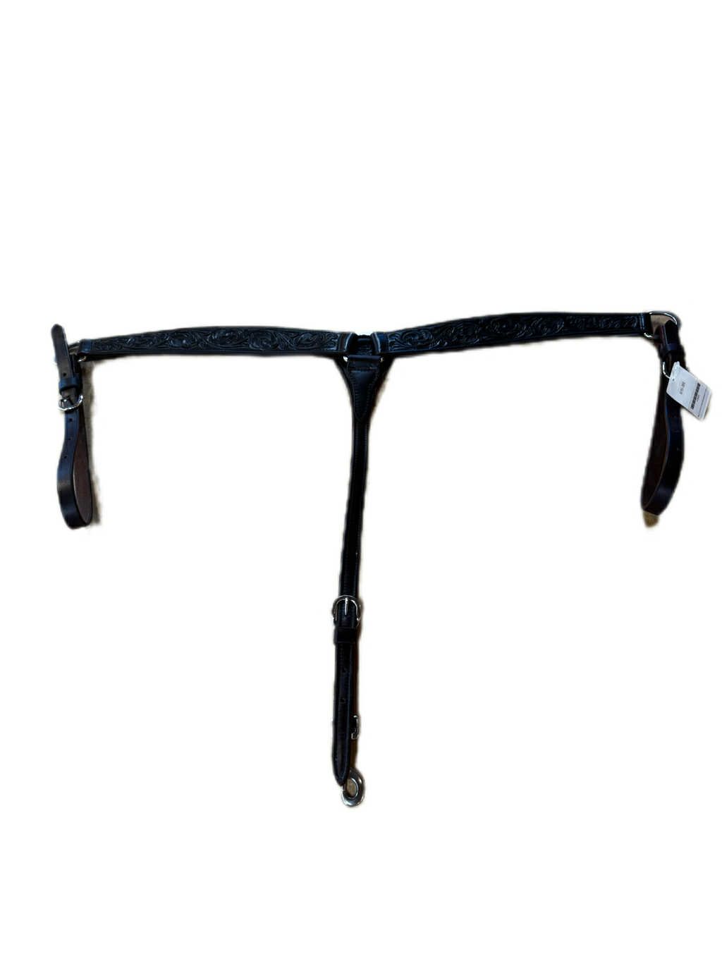 Billy Cook Dark Chocolate Tooled Breast Collar 12935